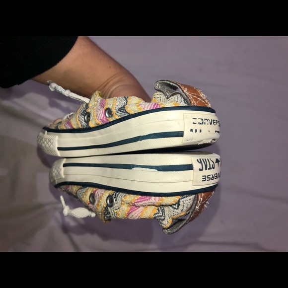 Canvas embroidered aztec print converse - Picture 3 of 5